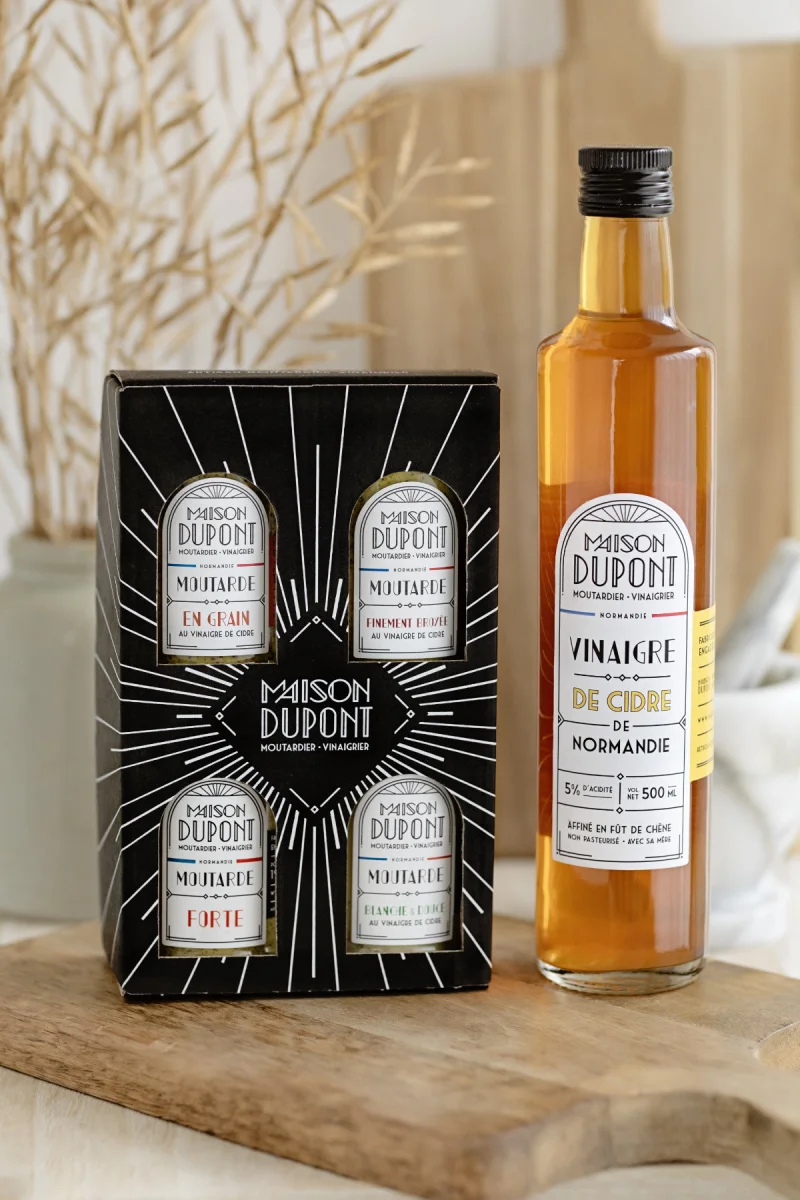 Coffret 4 moutardes + 1 Vinaigre 500ml - Vins Rouges Harmonieux pour Chaque Occasion - {'count': 2, 'name': 'région'}