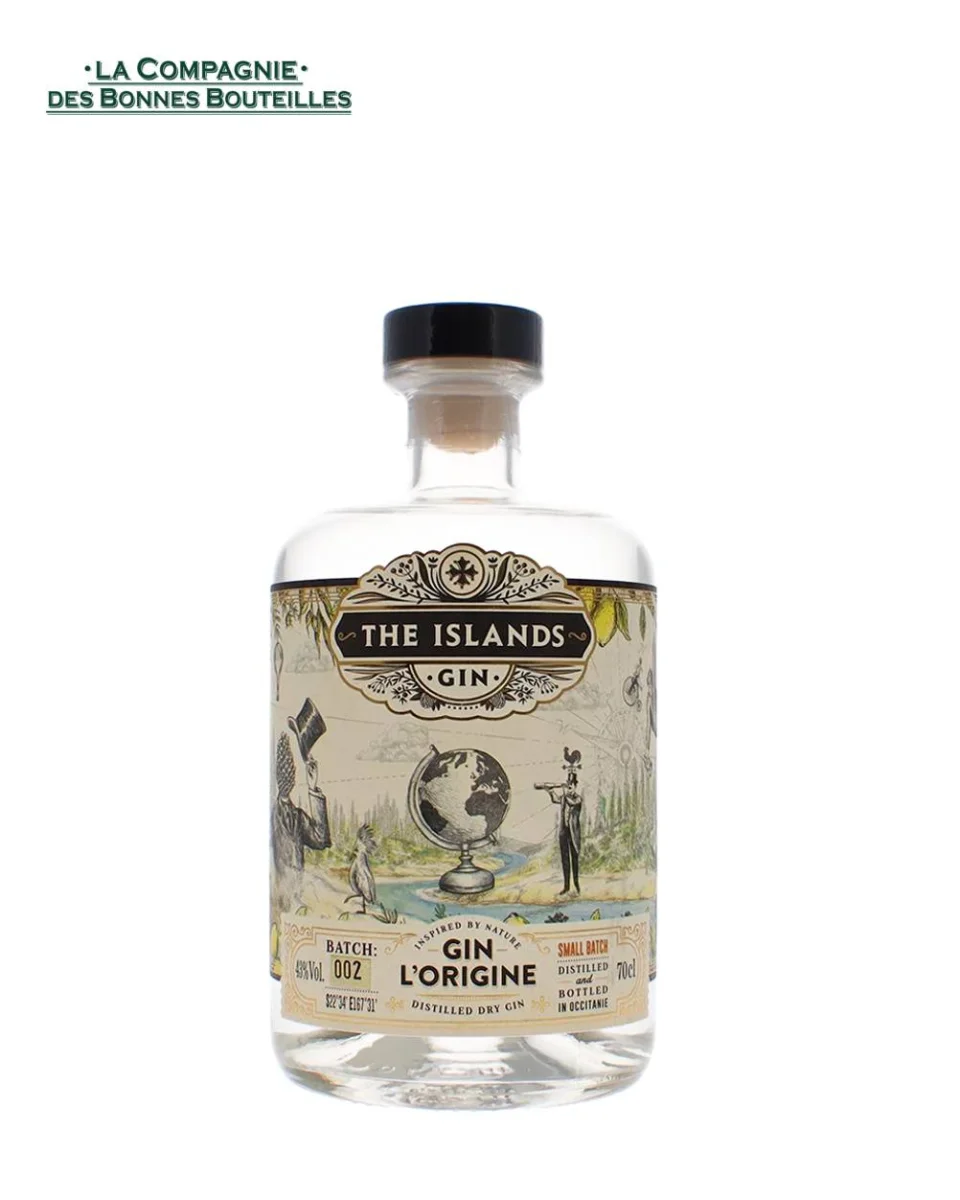 Gin The Islands L'Origine 70 cl - Vins Rouges Harmonieux pour Chaque Occasion - Vin mousseux