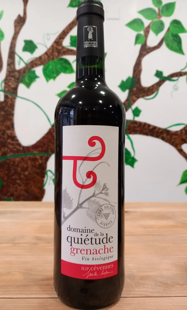 Vin rouge Grenache Quiétude sans sulfite bio 75 cl - Vins Rouges Harmonieux pour Chaque Occasion - {'count': 2, 'name': 'Cure'}