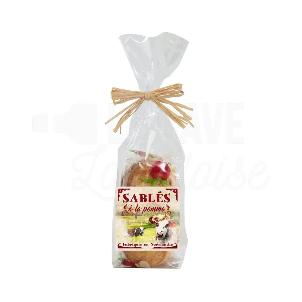 Sablés à la Pomme – Fabriqués en Normandie – 150gr - charcuterie Vins Rouges Harmonieux pour Chaque Occasion