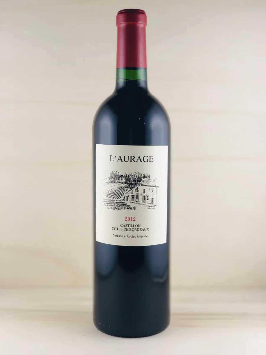 L’Aurage AOC Castillon Cotes Bordeaux Vins Rouges Harmonieux Occasion