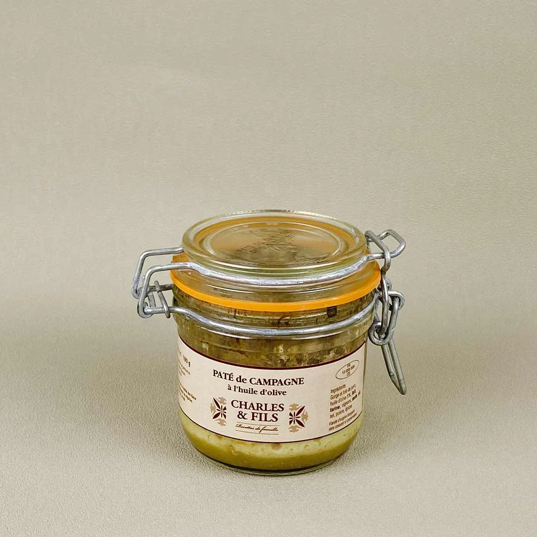 Paté de campagne à l’huile d’olive 180g – Boucherie Charles et Fils - Vins Rouges Harmonieux pour Chaque Occasion - {'count': 1, 'name': 'Coffret'}