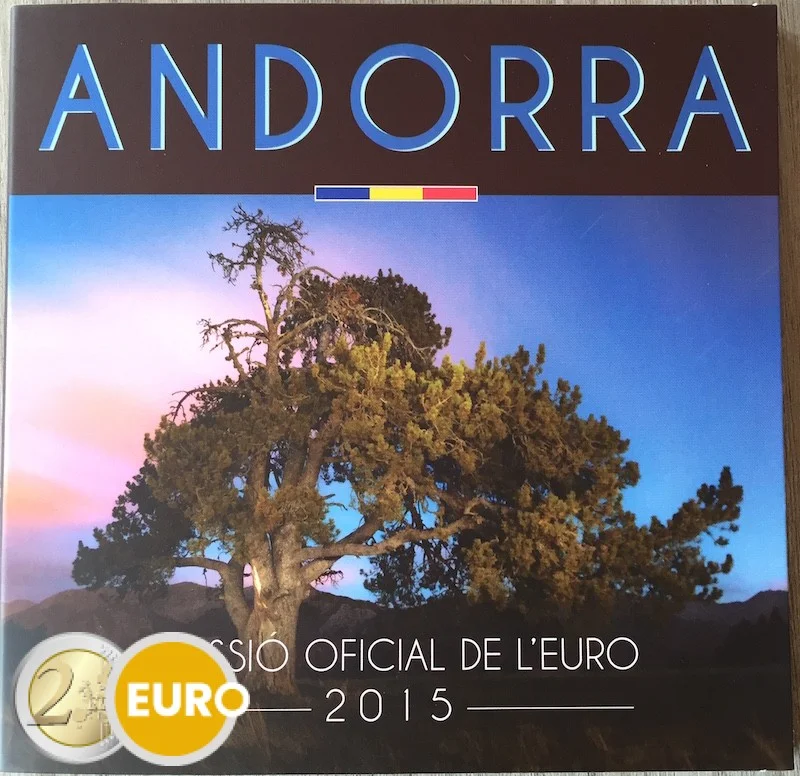 Euro set BU FDC Andorra 2015 - Vins Rouges Harmonieux pour Chaque Occasion Coffret Belle Épreuve BE Andorre 2014