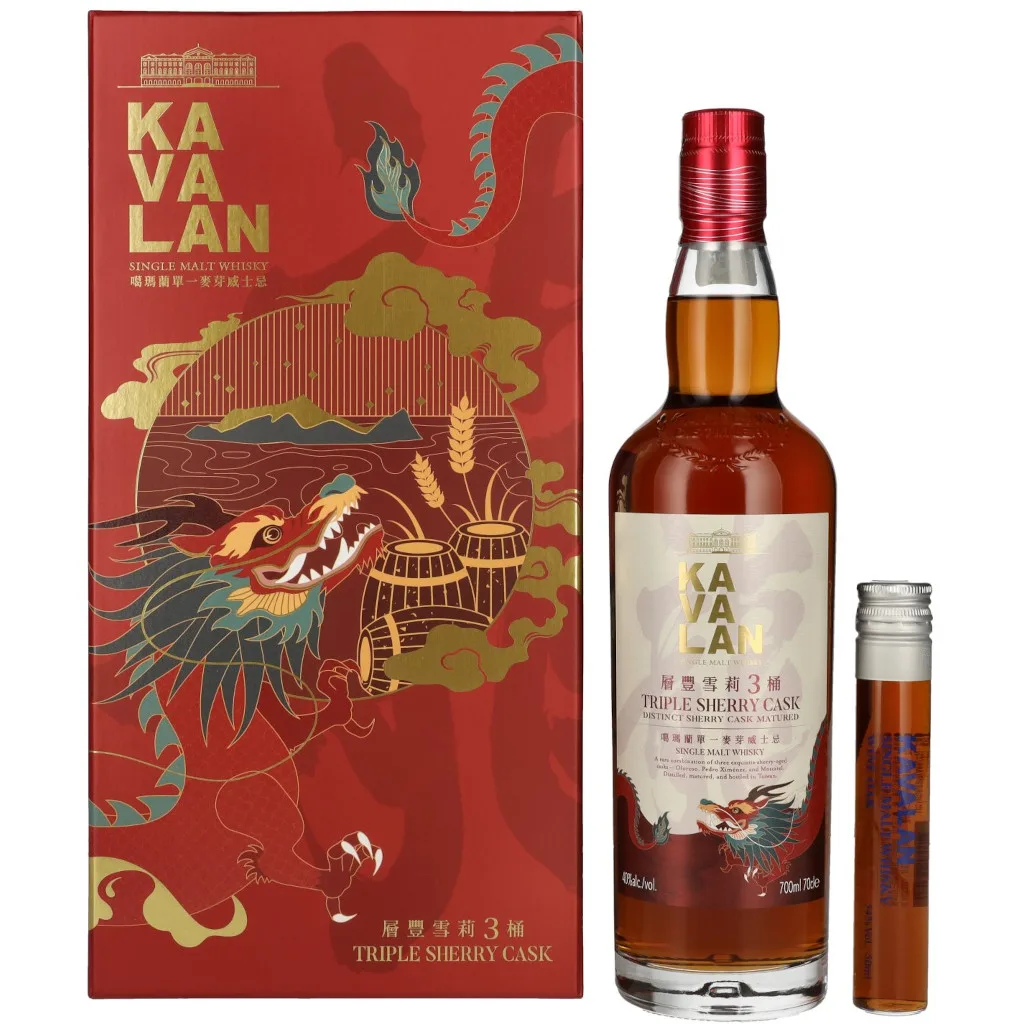 Kavalan Triple Sherry Cask Dragon Edition Mignonnette Vins Rouges Harmonieux Occasion