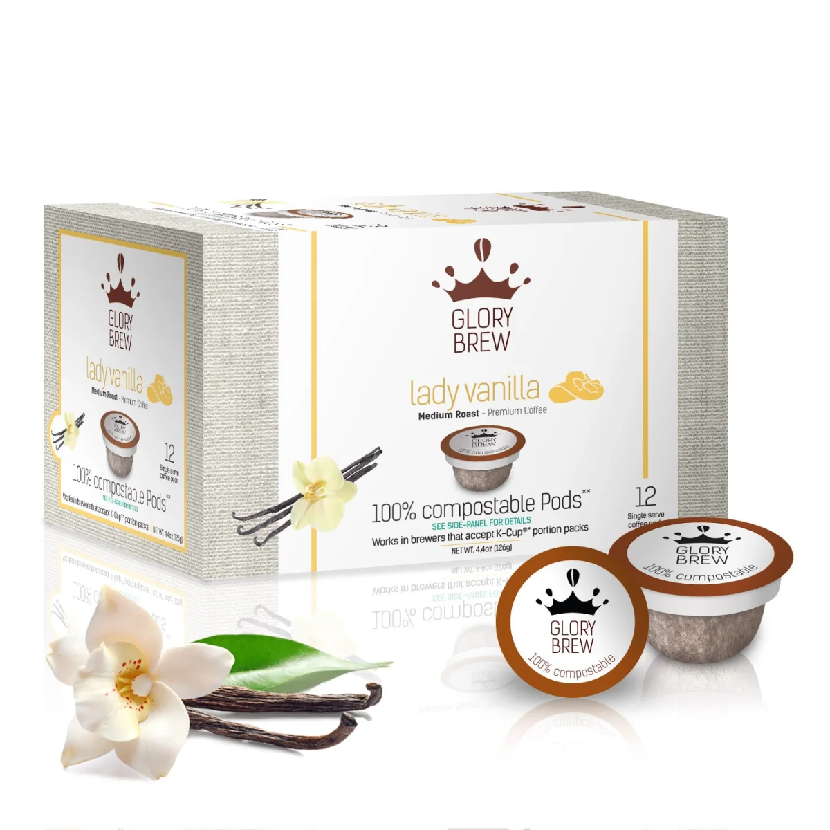 Glorybrew Keurig Compatible – BPI Certified Compostable – Lady Vanilla (12ct) - Saldi Straordinari – Offerte Speciali Disponibili Adesso - {'count': 1, 'name': 'Amazon.com'}