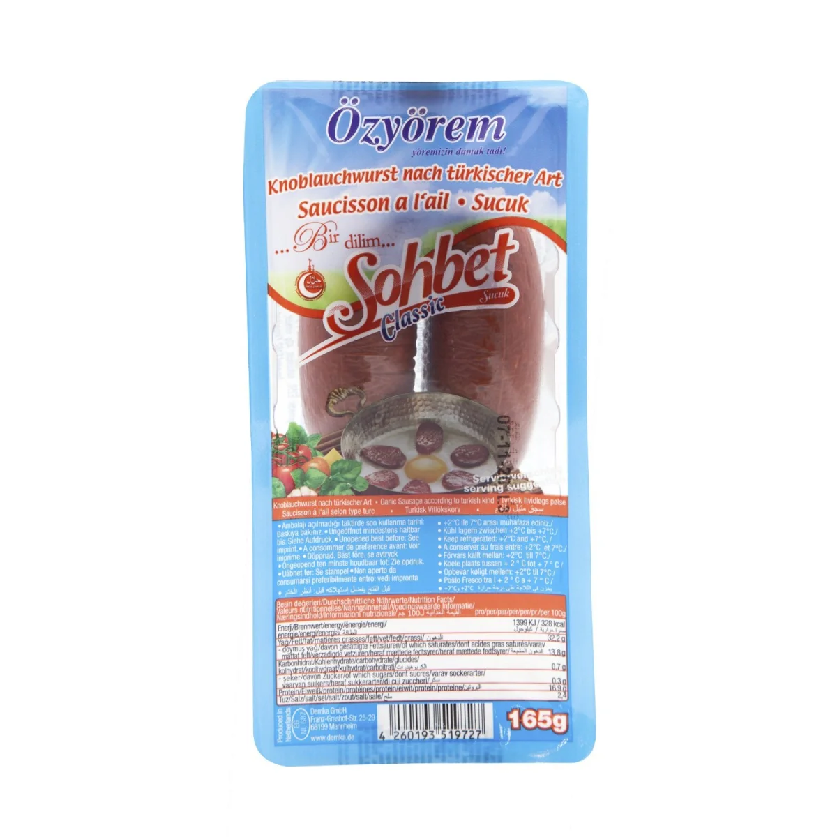 OZYOREM SOHBET CLASSIC 165G - ​Boulangerie-Pâtisserie | Pain au Levain & Viennoiseries​ - {'count': 1, 'name': 'Pâtisserie'}