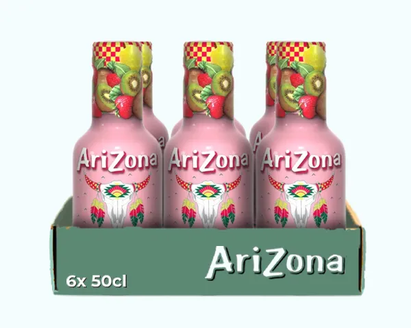 Arizona Kiwi Strawberry Pet (6x 50cl) - Vins Rouges Harmonieux pour Chaque Occasion B2110083