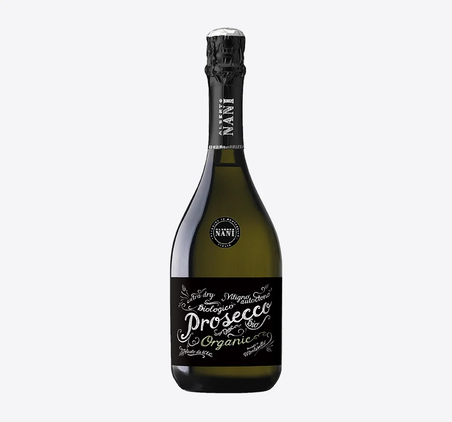 Alberto NANI Organic Prosecco Extra Dry - Vins Rouges Harmonieux pour Chaque Occasion Costume de Marié ALBERTO - AD Couture, La Boutique de la Mariée