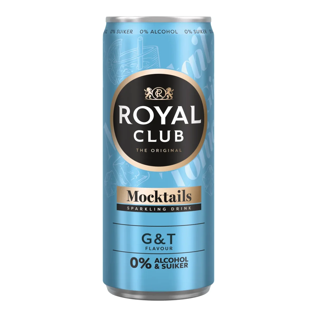 Royal Club Mocktails Gin & Tonic 0% blik (12x 25cl) - Vins Rouges Harmonieux pour Chaque Occasion Ans