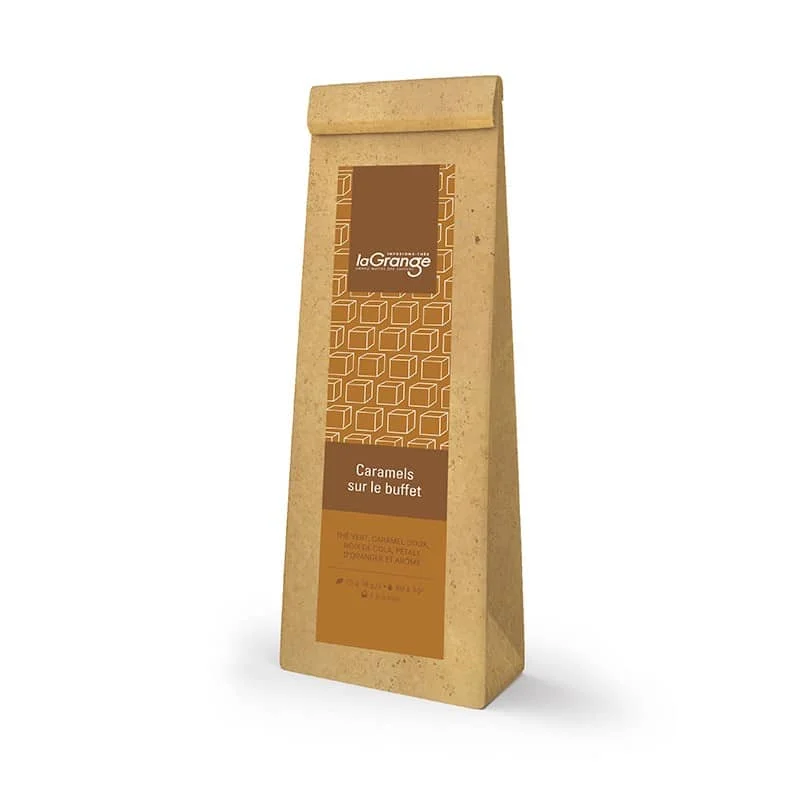 Caramel sur le buffet Thé vert caramel (vrac 100gr) - Vins Rouges Harmonieux pour Chaque Occasion - {'count': 1, 'name': 'ovale'}