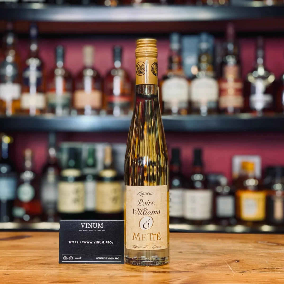 Metté Liqueur de Poire Williams 50 cl - Vins Rouges Harmonieux pour Chaque Occasion Poiré