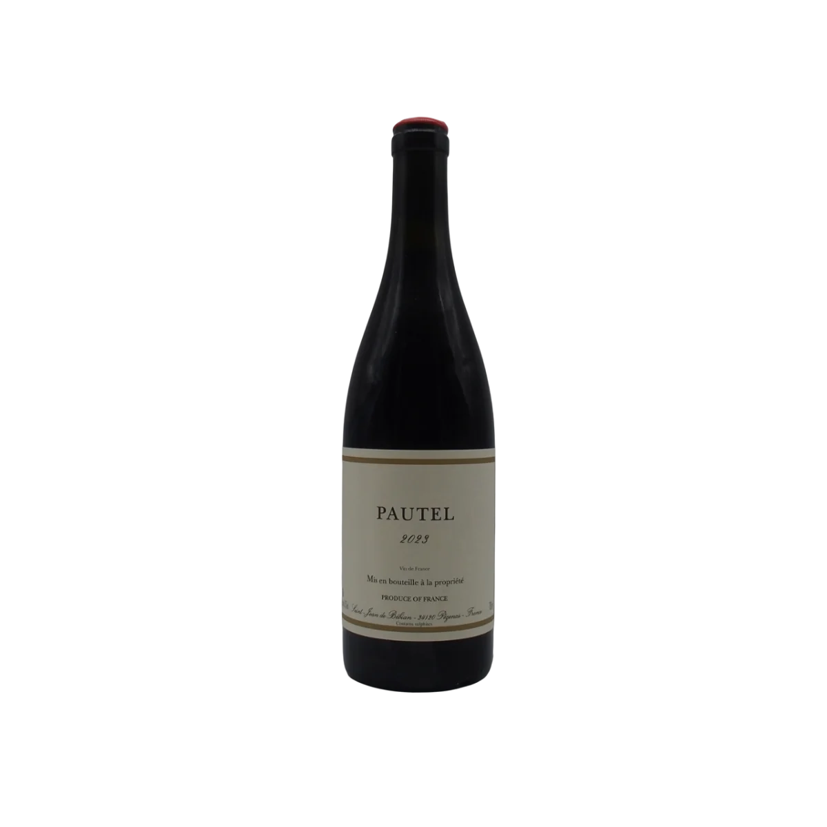 Vin de France « Pautel » 2023 – 75cl - Vins Rouges Harmonieux pour Chaque Occasion Achat Vin Petrus 2008, Pomerol - Maison Wineted - FR