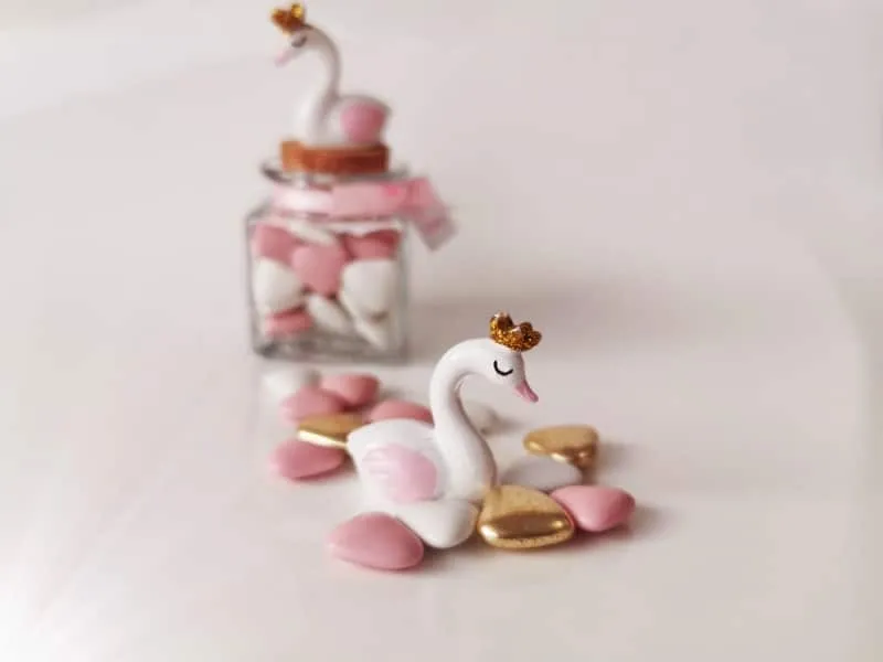 Dragées Baptême Sujet Cygne Lot ​Boulangerie Pâtisserie Pain Levain Viennoiseries