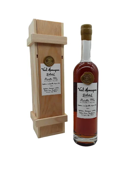 Armagnac Delord AOP Bas-Armagnac Récolte 1994 40% - Vins Rouges Harmonieux pour Chaque Occasion Acheter spiritueux Bas-Armagnac Hors d'âge Château de Sandemagnan (sans  prix de réserve) (lot: B2148809-5010)
