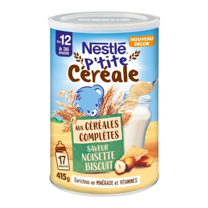 NESTLE P’tite Cereale Saveur Noisette Biscuit aux Céréales Complètes – 415g - ​Boulangerie-Pâtisserie | Pain au Levain & Viennoiseries​ Quel pain ou céréales pour se muscler ?