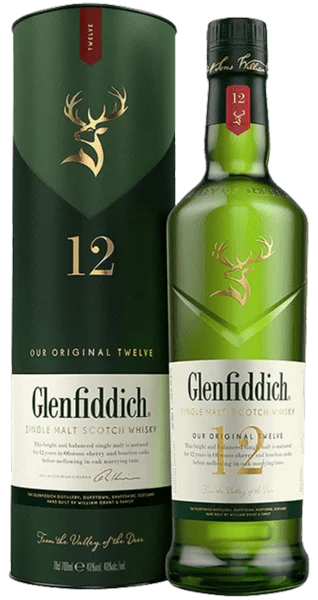 GLENFIDDICH 12 ANS SPEYSIDE 40° 70CL - Vins Rouges Harmonieux pour Chaque Occasion - {'count': 1, 'name': 'One'}