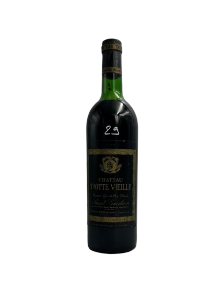 Chateau Trotte Vieille Rouge 1973 (Saint Emilion 1er cru Grand Cru Classe B – Bordeaux) - Vins Classé Rouges Harmonieux pour Chaque Occasion