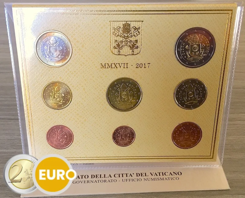 Euro set BU FDC Vatican 2017 - Vins Rouges Harmonieux pour Chaque Occasion - {'count': 12, 'name': 'FDC'}