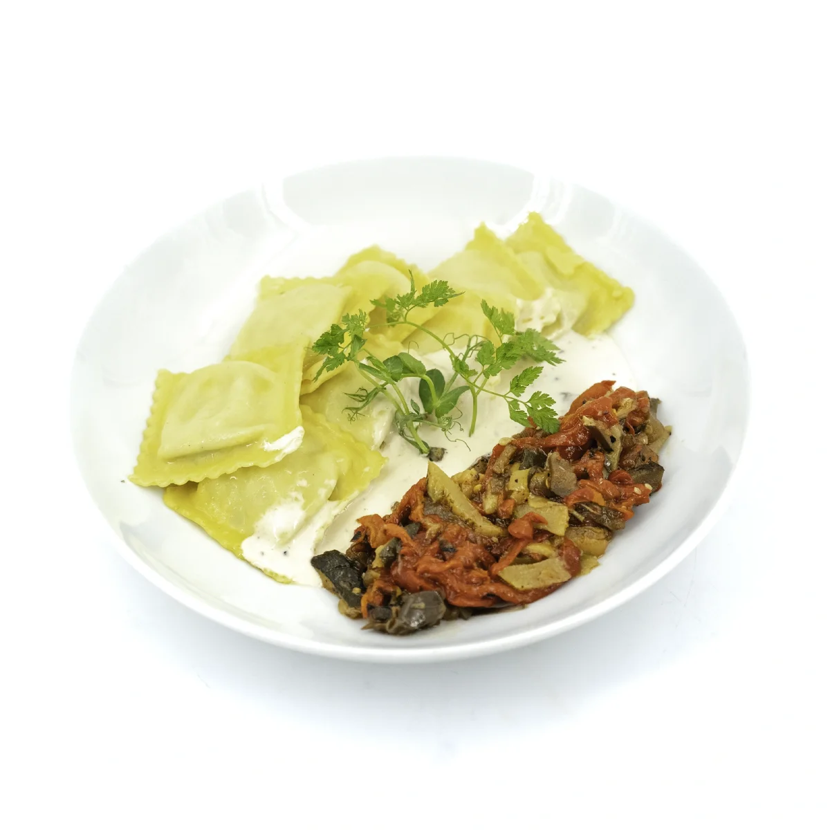 Cappelletti à la ricotta, légumes grillés et crème de truffe - Vins Rouges Harmonieux pour Chaque arômes Occasion