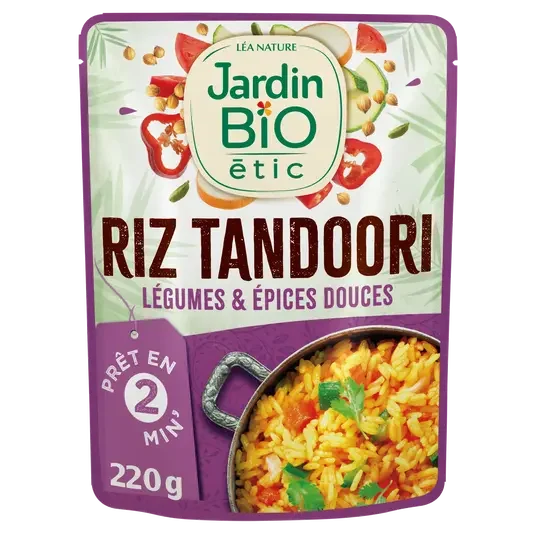 JBE Riz Tandoori 220g - E-shop mondial – Produits durables, modernes et accessibles partout Riz – SUE FOODS