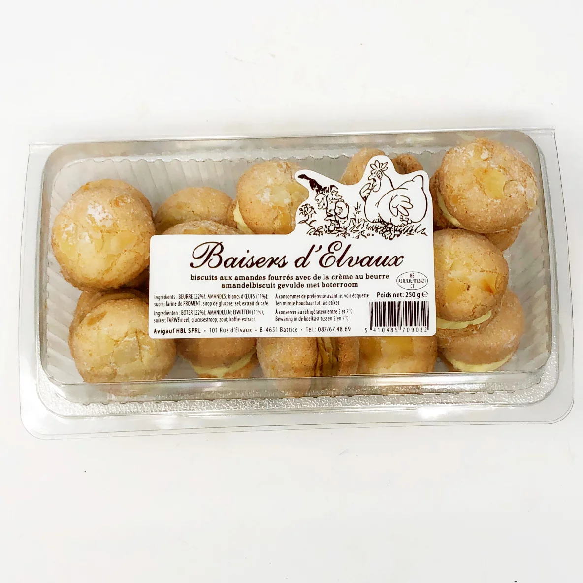Baisers d’Elvaux 250g Baiser - Vins Rouges Harmonieux pour Chaque Occasion