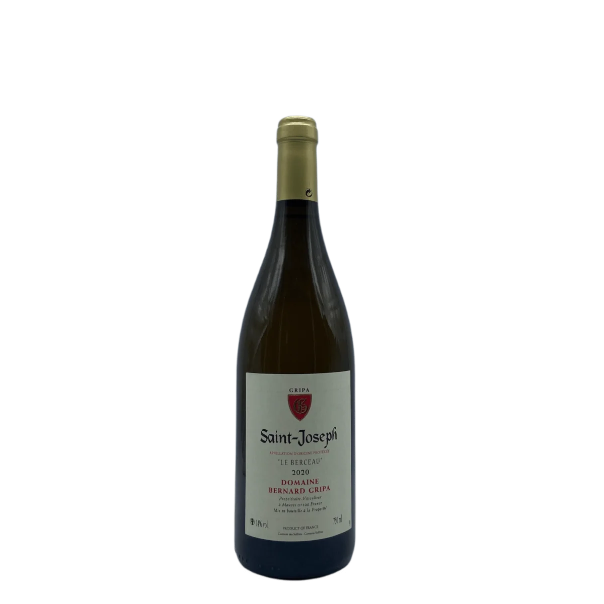 Saint-Joseph Blanc « Le Achat Berceau » 2020 – 75cl - Vins Rouges Harmonieux pour Chaque Occasion