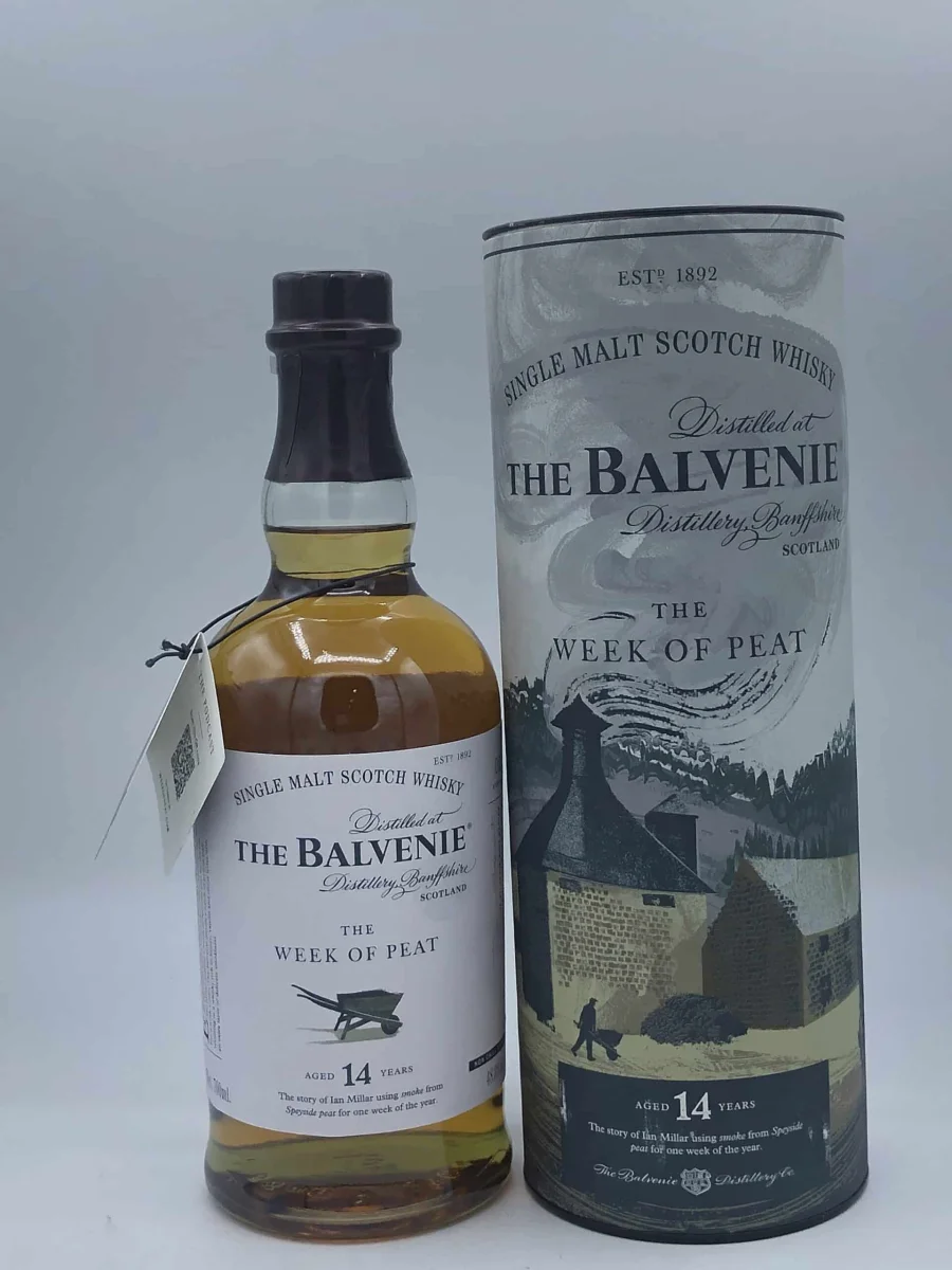 WHISKY BALVENIE WEEK OF PEAT Édition Limitée Art Table Française Promotion
