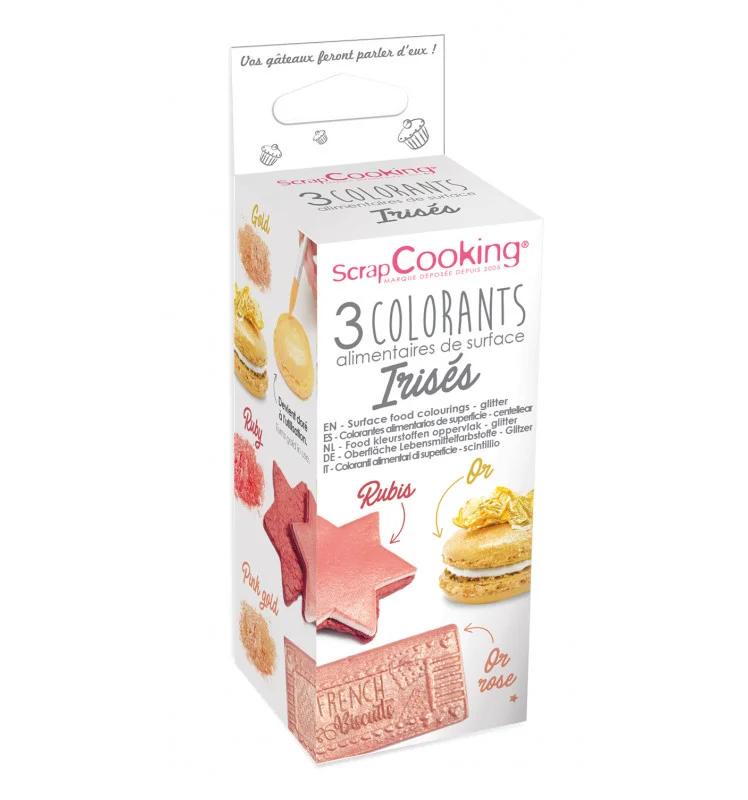 SCRAPCOOKING COLORANTS SURFACE IRISÉS ​Boulangerie Pâtisserie Pain Levain Viennoiseries