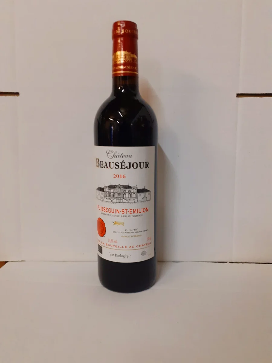 Bordeaux Château Beauséjour Puisseguin St Emilion Rouge Label Bio Vins Rouges Harmonieux Occasion