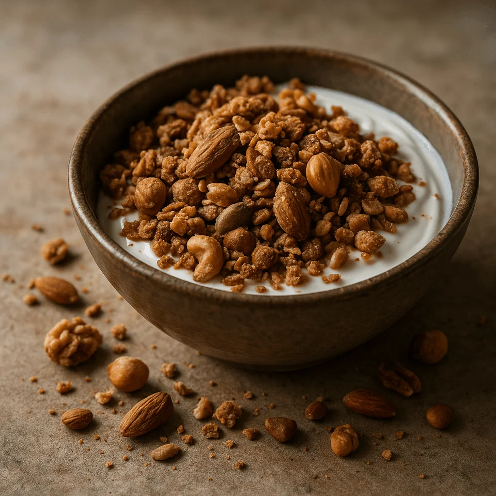 Granola aux Noix - ​Boulangerie-Pâtisserie | Pain au Levain noisettes & Viennoiseries