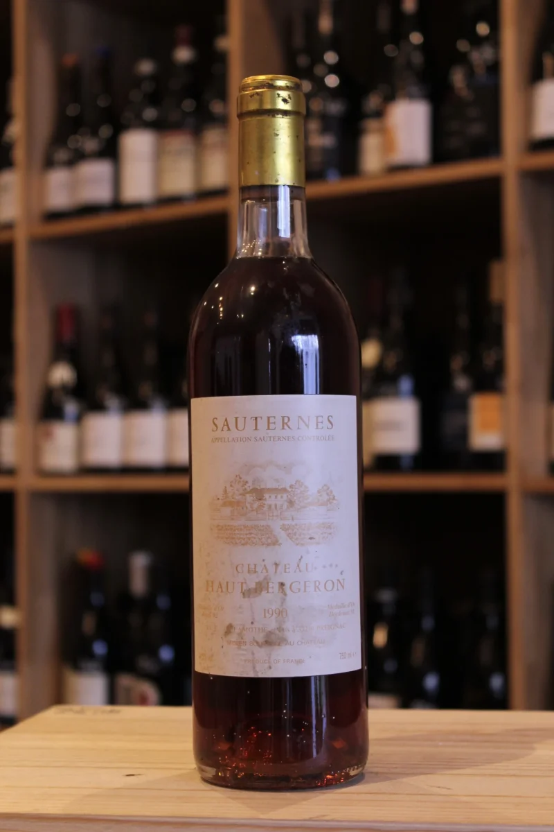 SAUTERNES 1990 CHATEAU HAUT BERGERON - Vins Rouges Harmonieux pour Chaque Occasion Je cherche un vin pour chaque occasion - Vins de Bourgogne