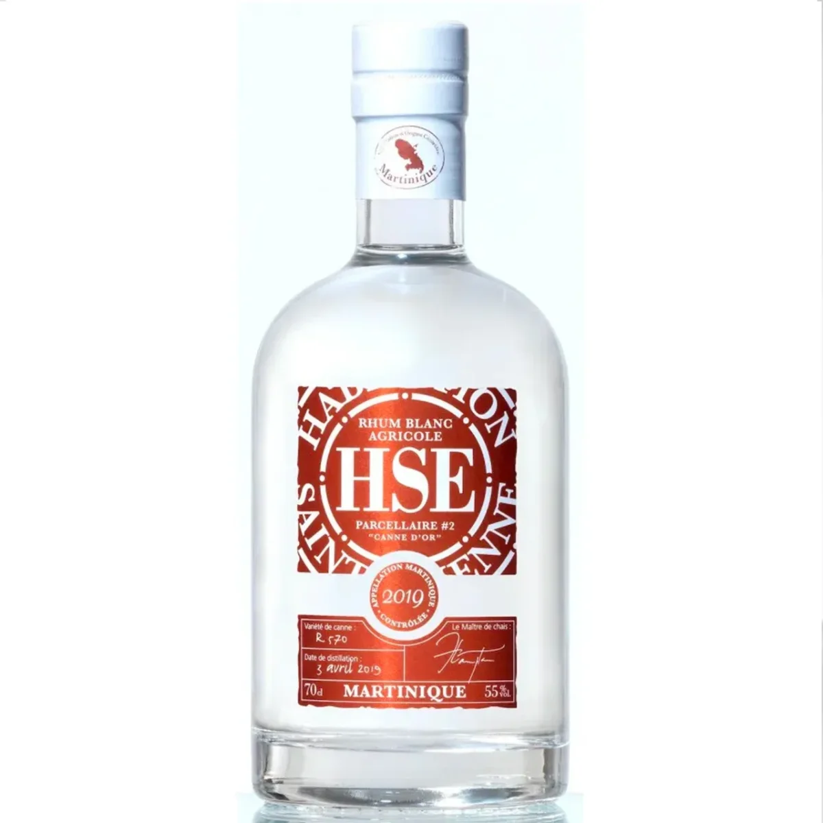 HSE – Rhum blanc – Parcellaire – Canne d’Or 2 – 2019 – 70cl – 55° - Vins Rouges Harmonieux pour Chaque Occasion HSE - RHUM EXTRA VIEUX - CHATEAU LA TOUR FINISH - 41% - 50 cl