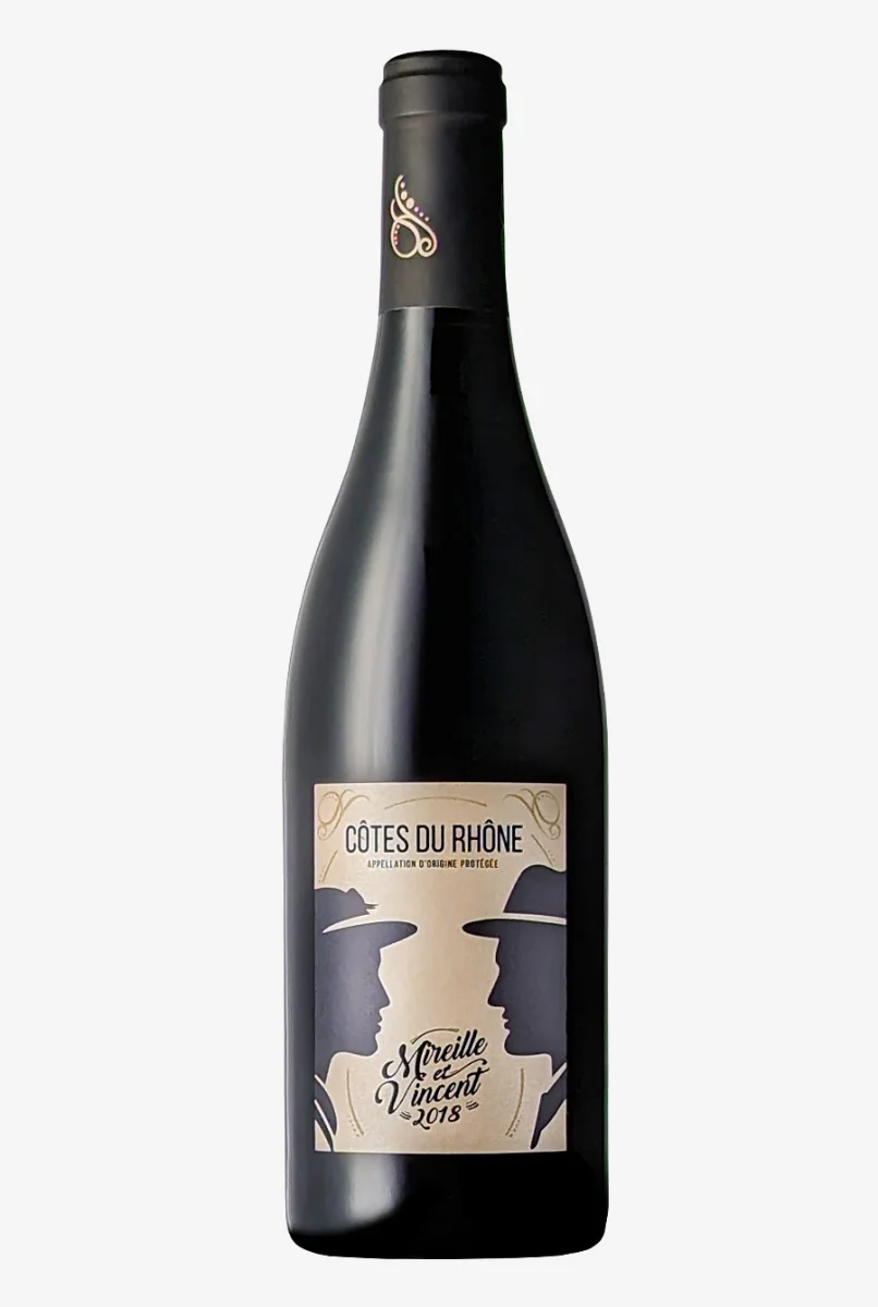 Côtes du Rhône Mireille & Vincent 2018 - Vins Rouges Harmonieux pour Chaque crise Occasion