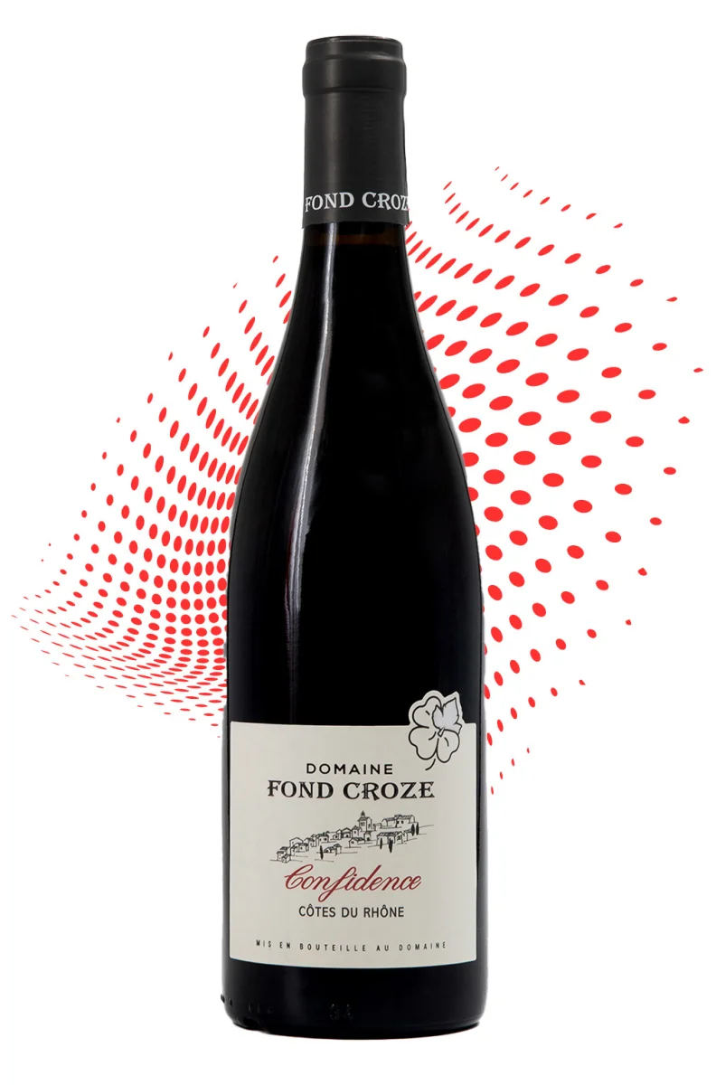 Domaine Fond Croze, Confidence - Vins Rouges Harmonieux pour Chaque Occasion Grains de Confidence