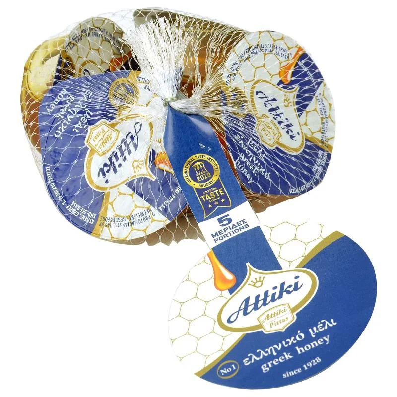 ATTIKI Miel Grec Classique 5x30gr - Vins Rouges Harmonieux Supermarché pour Chaque Occasion