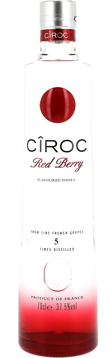 CIROC RED BERRY VODKA 37,5° 70CL - Vins Rouges Harmonieux pour Chaque Occasion - maison villevert degré 70cl vin occasion