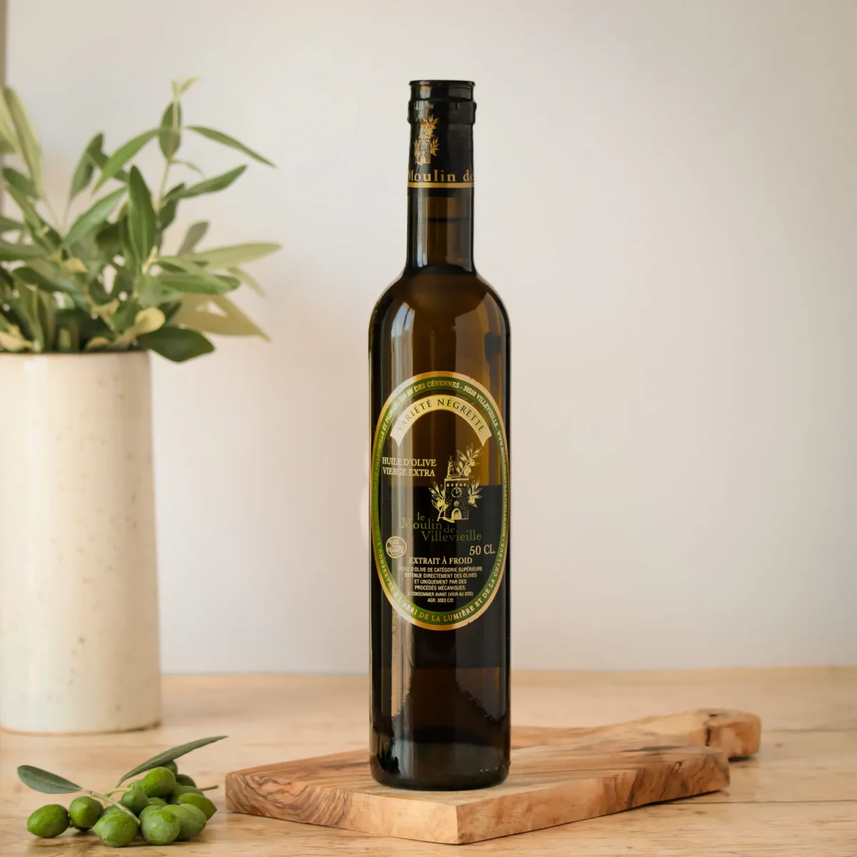 Huile d’Olive Récolte Négrette Bouteille Verre 50 cl - Vins Rouges Harmonieux pour Chaque Occasion