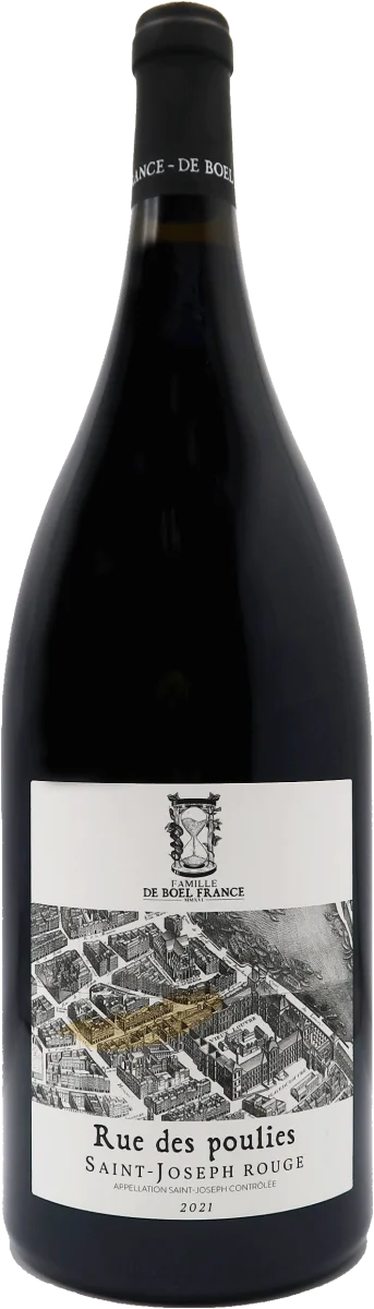 Rue des Poulies Rouge 2021, Magnum – Famille de Boel France – Saint-Joseph – Rouge – 150cL - Vins Rouges Harmonieux pour Chaque Occasion - {'count': 1, 'name': 'Shop'}