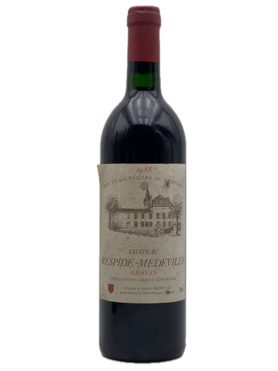 CHÂTEAU RESPIDE MEDEVILLE 1988 - Vins Rouges Harmonieux pour Chaque Occasion Acheter vin Château Respide Médeville (sans prix de réserve) 1974 (lot:  B2041353-4684)