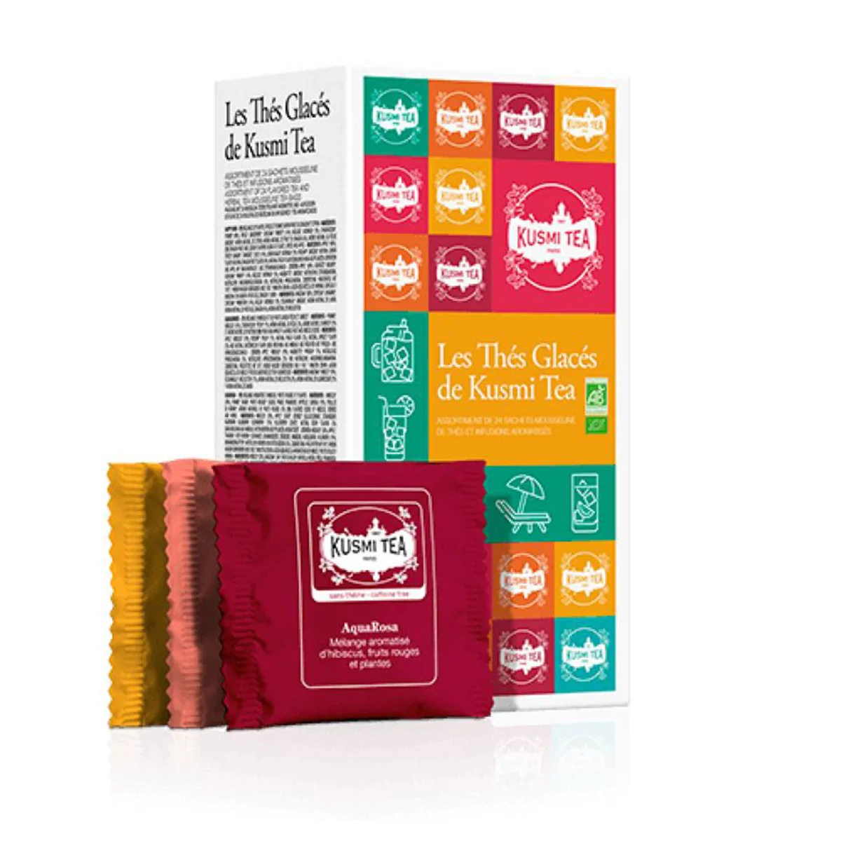 Kusmi Tea Coffret Les Thés Glacés Bio 48g - Vins Rouges Harmonieux pour Chaque Occasion - Champagne