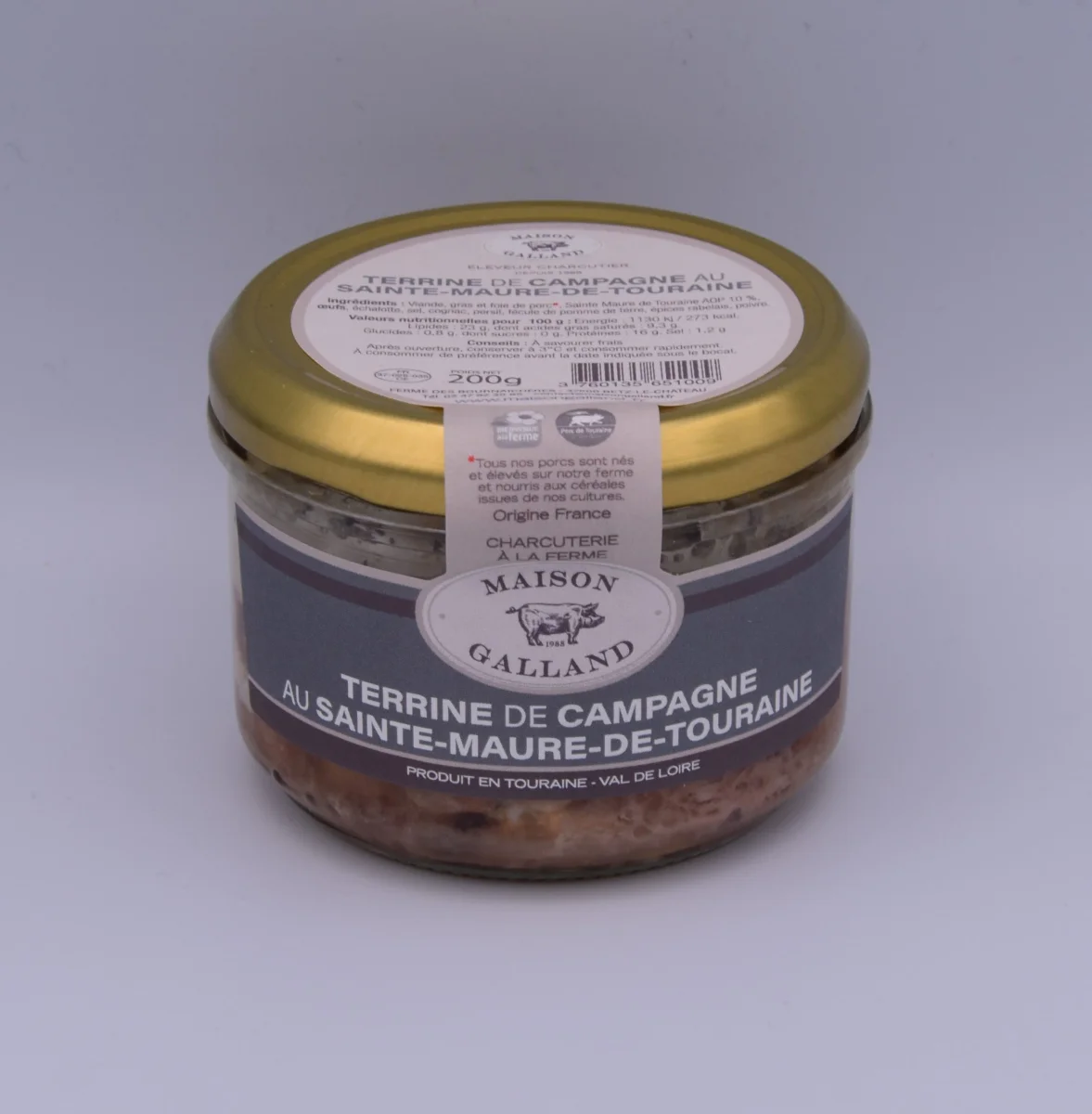Terrine de campagne au Sainte Maure de Touraine - Vins Rouges Harmonieux pour Chaque Occasion - aubergine terrine campagne occasion