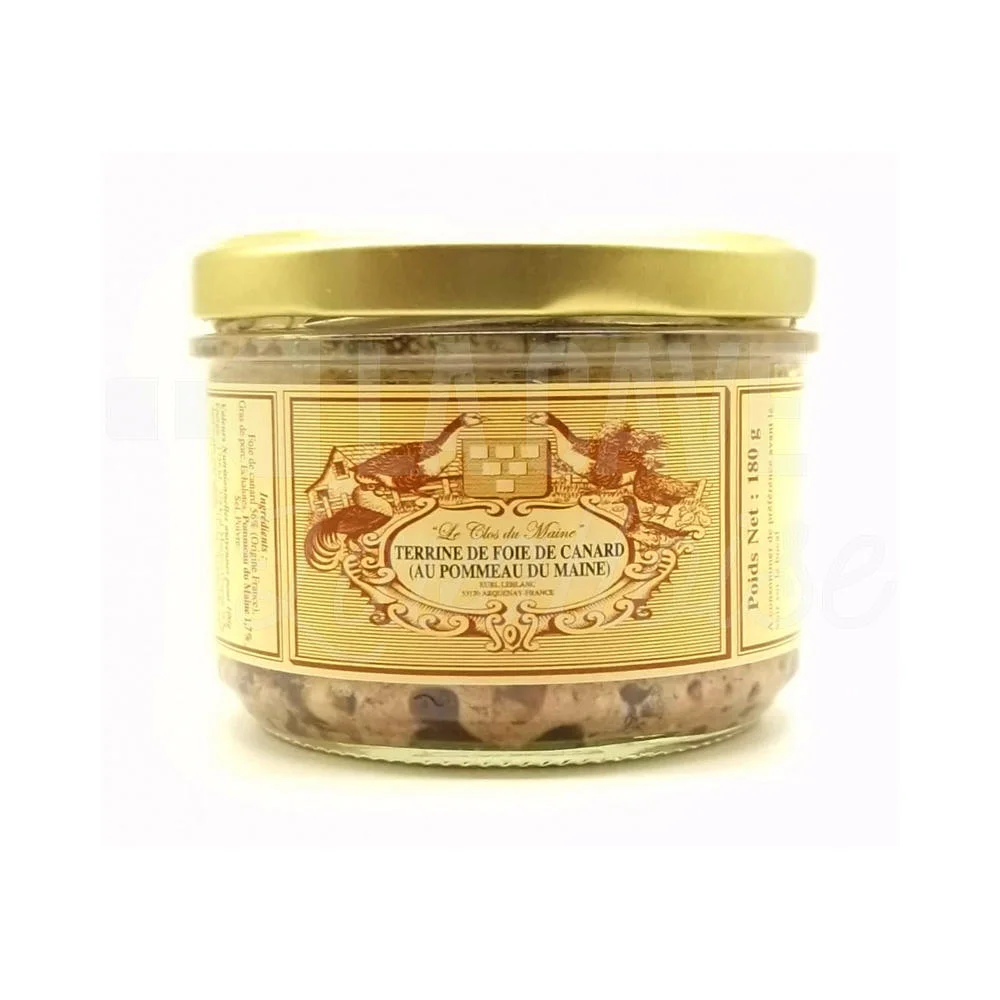 Terrine Foie Canard Pommeau Maine 180gr Vins Rouges Harmonieux Occasion