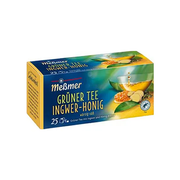 Messmer Gruner Tee Orange Ingwer 25x 1.75gr (12 stuks) - Vins Rouges Harmonieux pour Chaque Occasion - Cave