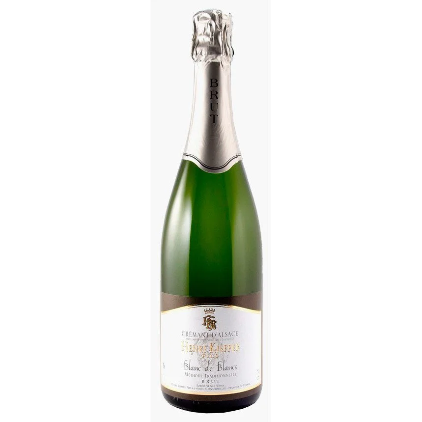 CREMANT ALSACE BRUT BLANC DE BLANCS KIEFFER BL 75 CL - Vins Rouges Harmonieux pour Chaque Occasion - Verre