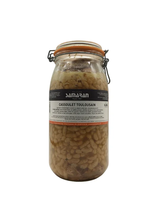 Maison Samaran Cassoulet Toulousain 3,2kg - Vins Rouges Harmonieux pour Chaque Occasion Médoc Cru Bourgeois 2019 | Château Gravat | Rives et Vins