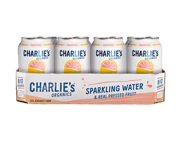 Charlie’s Organic Sparkling Water Grapefruit Bio (12x 33cl) - Vins Rouges Harmonieux pour Chaque Occasion Alcohol Offers - Whisky.my