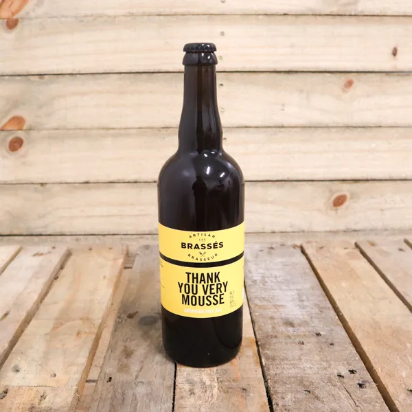 Bière blonde « Thank You Very Mousse » / 75cl - Vins Rouges Harmonieux pour Chaque Occasion - Bal