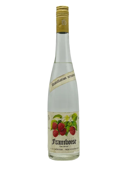 Distillerie La Saonoise eau vie framboise période 1970 ‘s - Whisky Vins Rouges Harmonieux pour Chaque Occasion