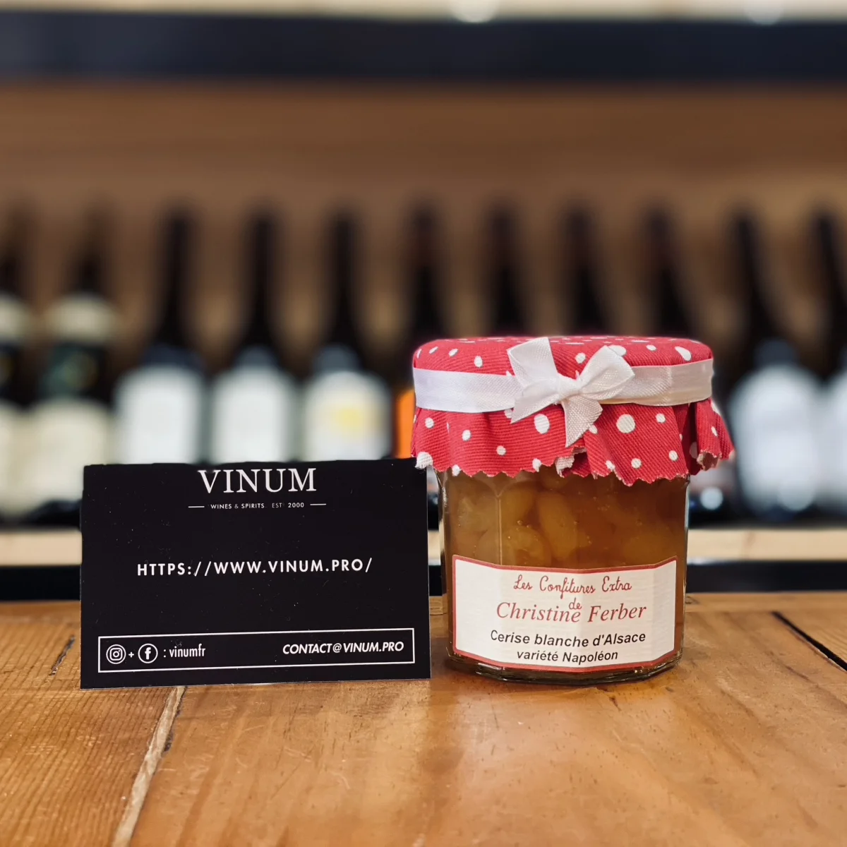 Ferber Confiture d’Exception Griottes d’Alsace Montmorency de Sauvigny 220g - Vins Rouges Harmonieux pour Chaque Occasion - {'count': 1, 'name': 'Distilleries'}