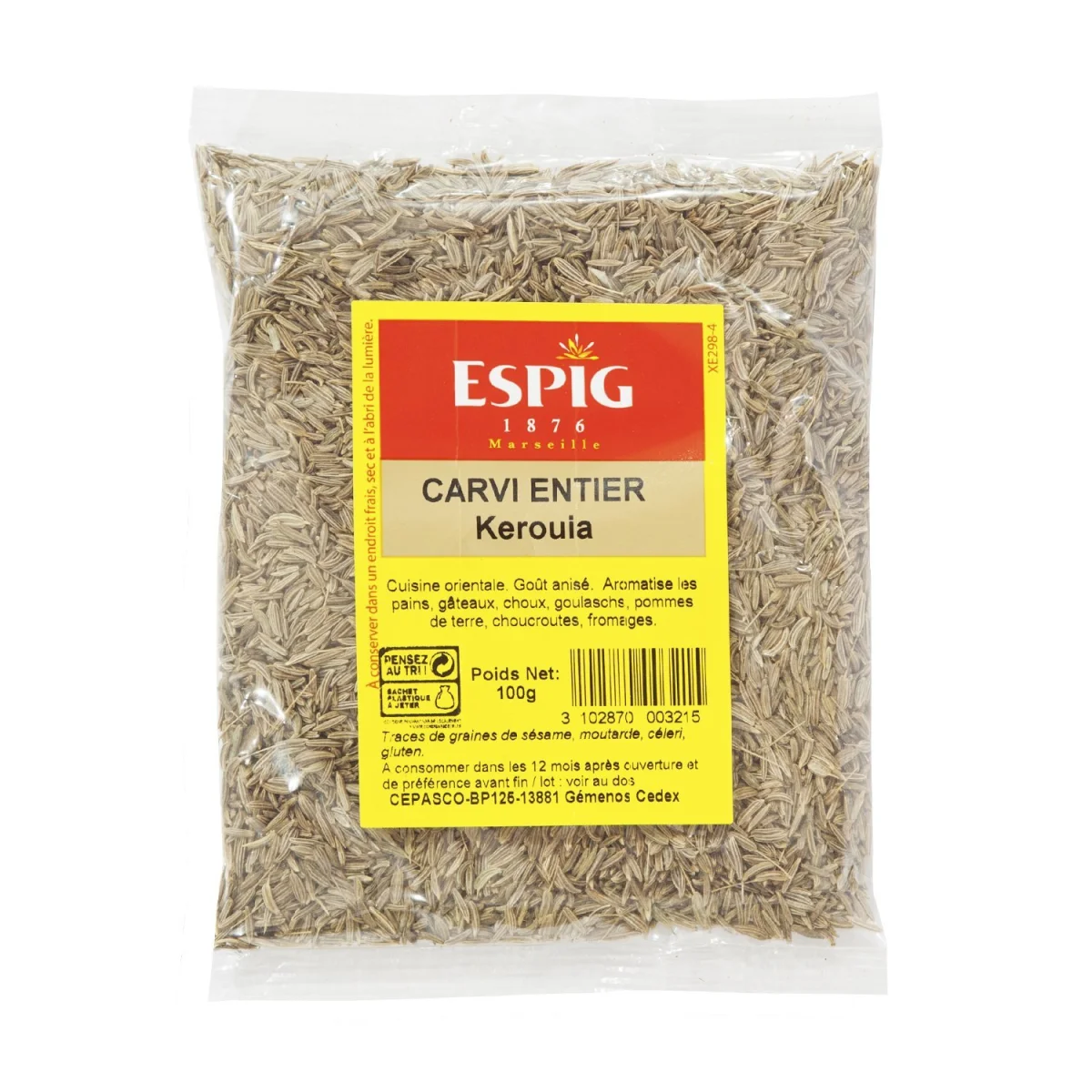 ESPIG CARVI ENTIER 100GR - ​Boulangerie-Pâtisserie | Pain au Levain & Viennoiseries​ - {'count': 1, 'name': 'Mix'}